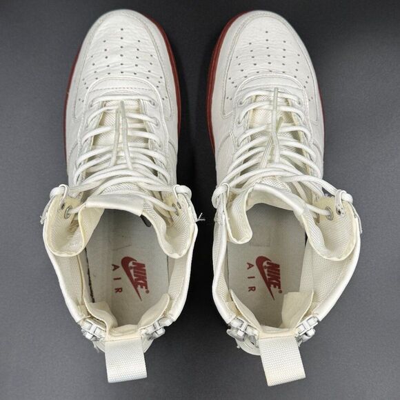 Nike SF Air Force 1 Mid 'Red Ivory' - Picture 2 of 11